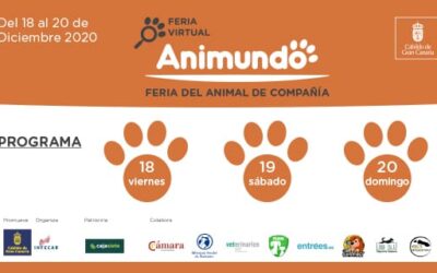 El programa de Animundo 2020, la primera Feria Virtual del Animal de Compañía de Canarias, se centra en el bienestar, el cuidado y la salud de los animales